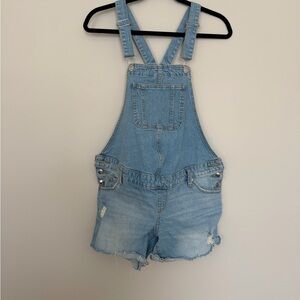 Isabel Maternity by Ingrid & Isabel Blue Denim Shortalls